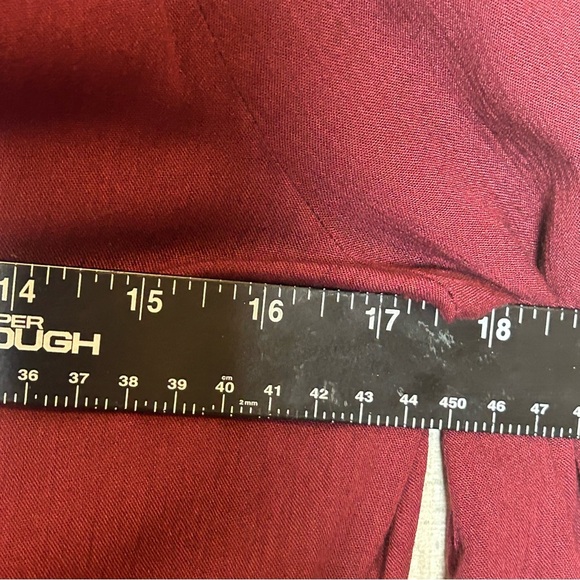 Old Navy Womens Burgundy Peasant Cottage Tassel Balloon Sleeve Blouse small - Picture 9 of 9